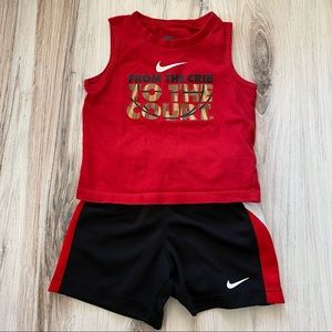 NIKE 2-Piece Set - Basketball Tank Top and Athletic Shorts - 18M 🏀